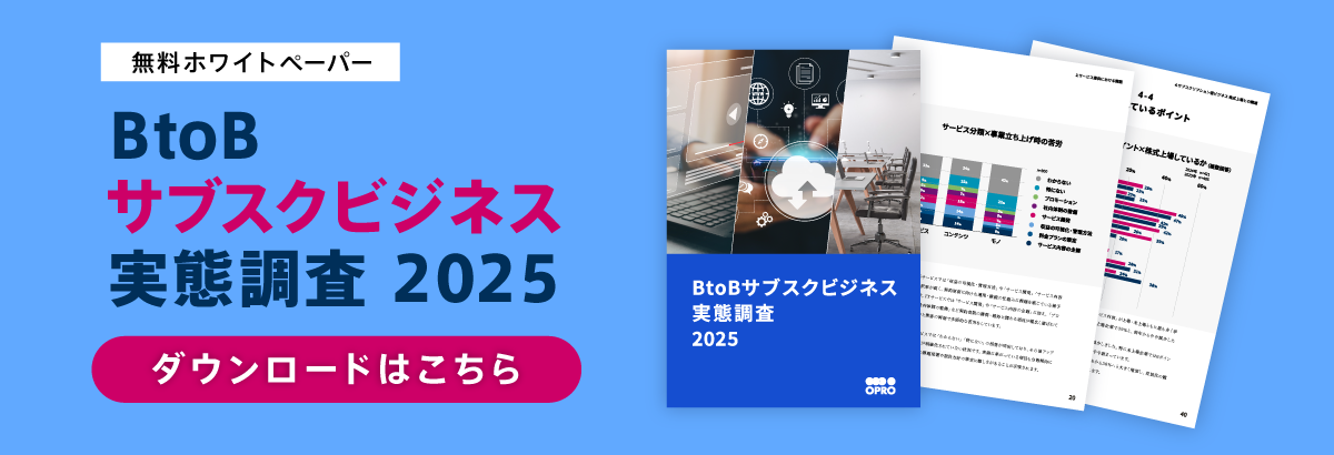 BtoBサブスクビジネス実態調査2025 無料ホワイトペーパー公開中